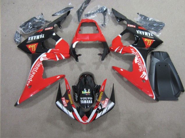 Carene Moto R6 03-05 - Rosso Nero Santander