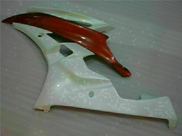 Carene Moto R6 06-07 - Bianco Marrone