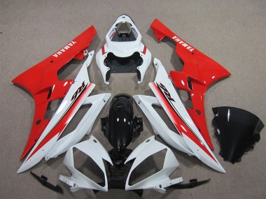 Carene Moto R6 06-07 - Bianco Nero Rosso