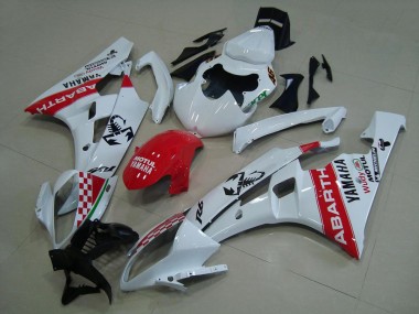 Carene Moto R6 06-07 - Bianco Rosso Abarth
