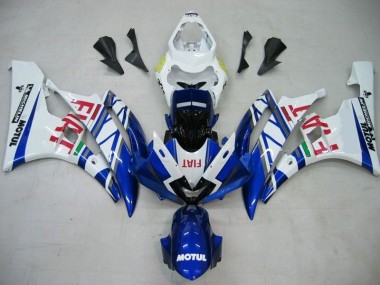 Carene Moto R6 06-07 - Blu Bianco Motul Rosso Fiat