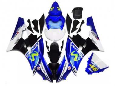 Carene Moto R6 06-07 - Blu Nero Bianco