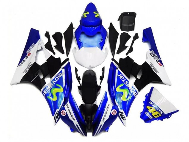Carene Moto R6 06-07 - Blu Nero Bianco