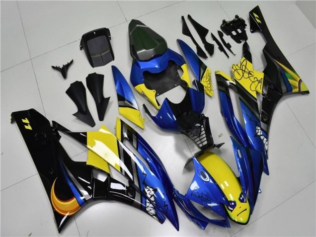 Carene Moto R6 06-07 - Blu Squalo