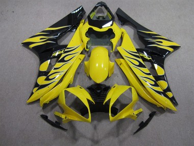 Carene Moto R6 06-07 - Giallo Nero Fiamma