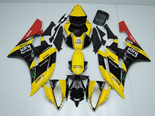 Carene Moto R6 06-07 - Giallo Nero Monster Carene Moto R6 06-07 - Giallo Nero Monster