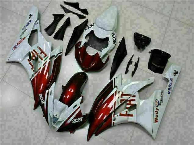 Carene Moto R6 06-07 - Marrone Bianco Carene Moto R6 06-07 - Marrone Bianco