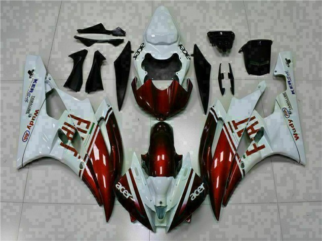 Carene Moto R6 06-07 - Marrone Bianco Carene Moto R6 06-07 - Marrone Bianco