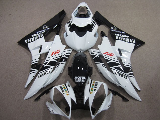 Carene Moto R6 06-07 - Nero Bianco Motul