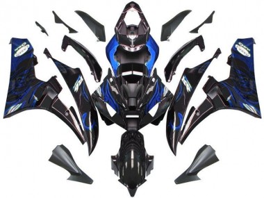 Carene Moto R6 06-07 - Nero Blu Fiamma