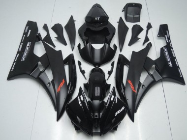 Carene Moto R6 06-07 - Nero Opaco & Lucido Nero