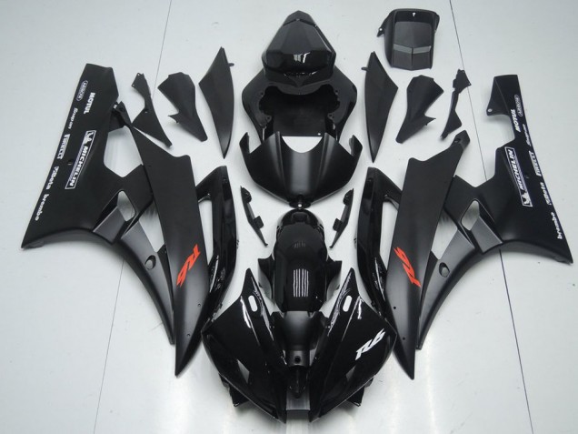 Carene Moto R6 06-07 - Nero Opaco & Lucido Nero Carene Moto R6 06-07 - Nero Opaco & Lucido Nero