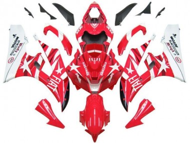 Carene Moto R6 06-07 - Rosso Bianco Star Fiat