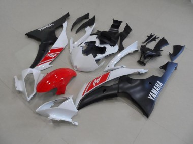 Carene Moto R6 08-16 - Bianco & Nero Opaco