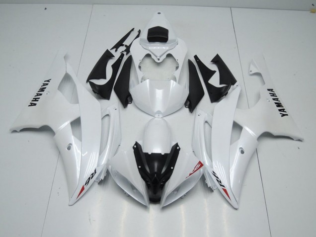 Carene Moto R6 08-16 - Bianco Perla & Rosso Adesivo Carene Moto R6 08-16 - Bianco Perla & Rosso Adesivo