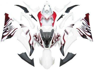 Carene Moto R6 08-16 - Bianco Rosso Fiamma R6
