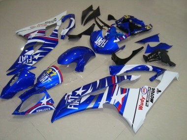Carene Moto R6 08-16 - Blu Bianco Fiat 27 Rosso Wudy