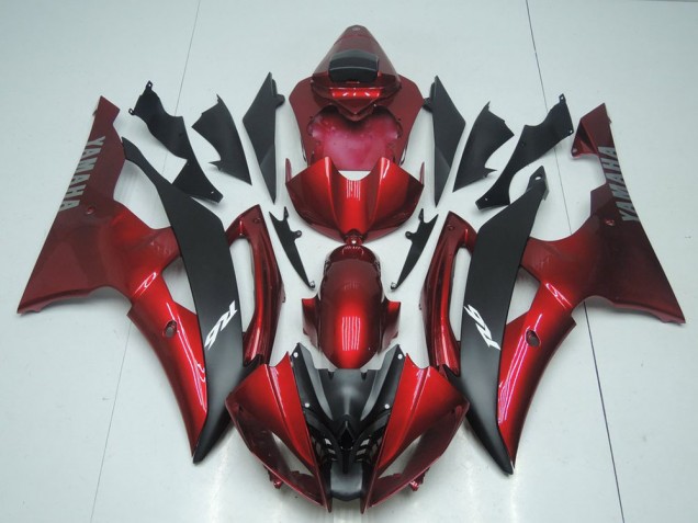 Carene Moto R6 08-16 - Caramella Rosso & Nero Carene Moto R6 08-16 - Caramella Rosso & Nero