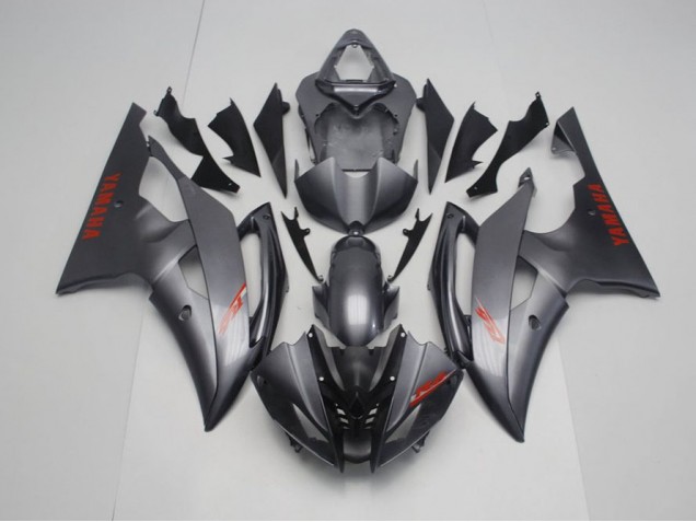 Carene Moto R6 08-16 - Nero Opaco Grigio