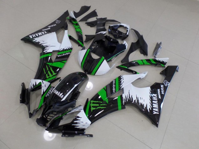 Carene Moto R6 08-16 - Special Bianco Verde Monster