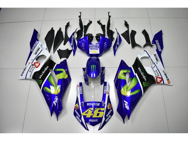Carene Moto R6 17-23 - Monster Blu Movistar 46