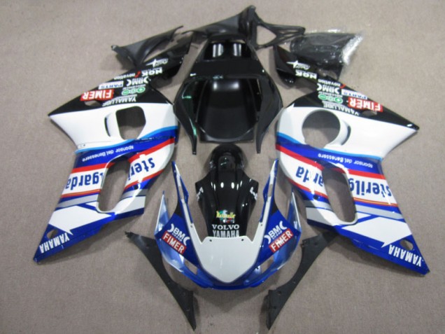 Carene Moto R6 98-02 - BM FIMER VOLVO Blu Bianco Nero
