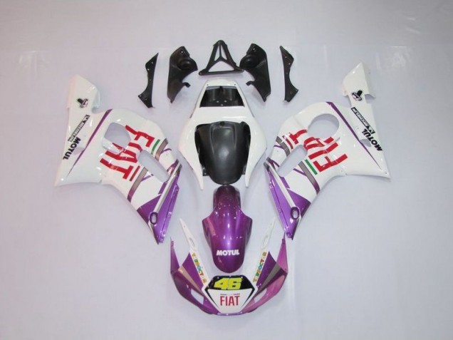 Carene Moto R6 98-02 - Bianco Viola Fiat 46 Carene Moto R6 98-02 - Bianco Viola Fiat 46