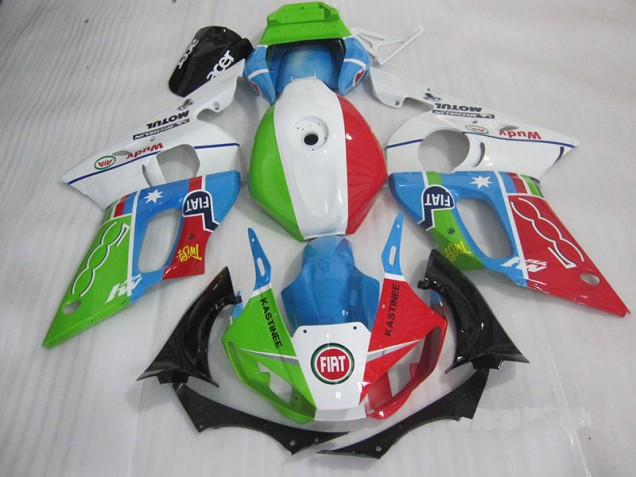 Carene Moto R6 98-02 - Blu Rosso Fiat Kastinee Carene Moto R6 98-02 - Blu Rosso Fiat Kastinee