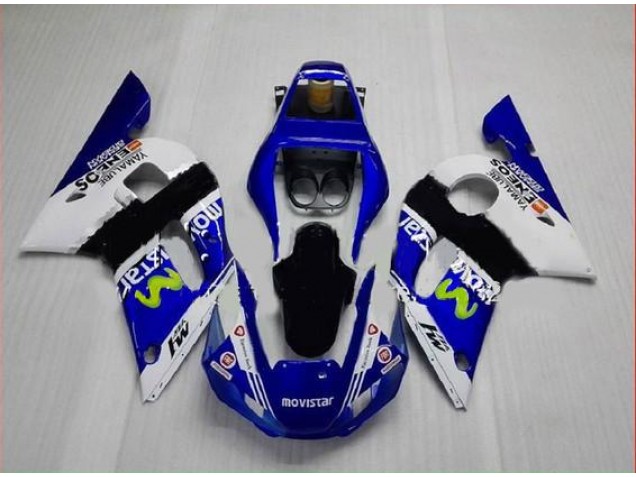 Carene Moto R6 98-02 - Blu Verde Bianco Carene Moto R6 98-02 - Blu Verde Bianco