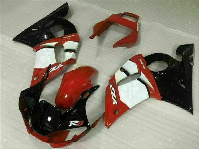Carene Moto R6 98-02 - Rosso Bianco