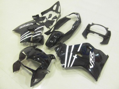 Carene Moto VFR 800 98-01 - Nero Bianco Banda