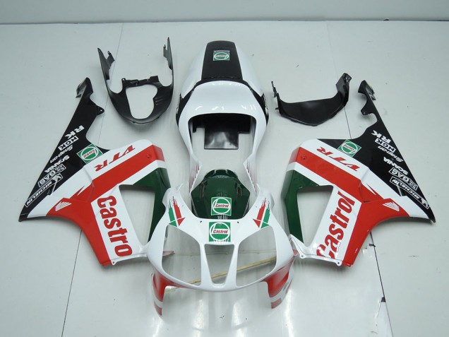 Carene Moto VTR 1000 00-06 - Bianco Nero Rosso Castro Carene Moto VTR 1000 00-06 - Bianco Nero Rosso Castro