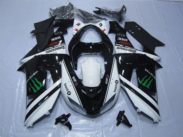 Carene Moto ZX10R 06-07 - Nero Bianco Touch4 Monster Carene Moto ZX10R 06-07 - Nero Bianco Touch4 Monster
