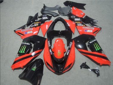 Carene Moto ZX10R 06-07 - Nero Rosso Touch4 Monster