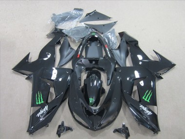 Carene Moto ZX10R 06-07 - Nero Verde Monster Ninja