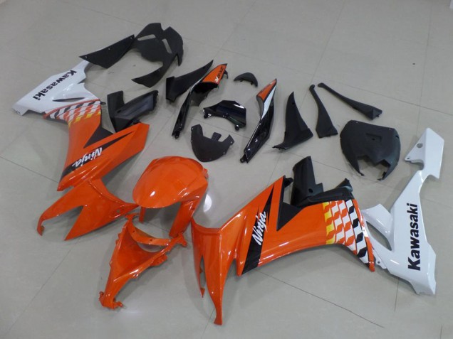 Carene Moto ZX10R 08-10 - Arancia & Bianco