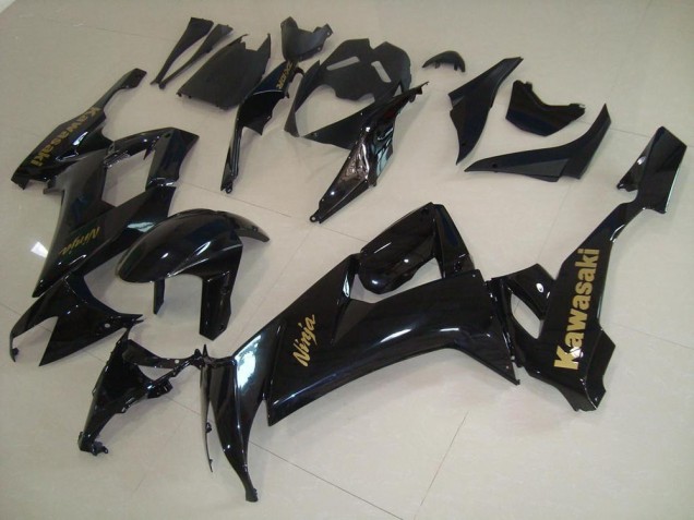 Carene Moto ZX10R 08-10 - Lucido Nero con Oro Adesivo Carene Moto ZX10R 08-10 - Lucido Nero con Oro Adesivo