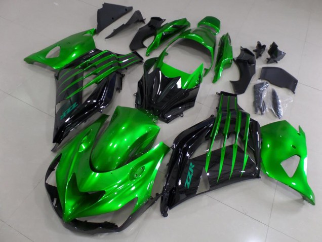 Carene Moto ZX14R ZZR 1400 12-21 - Caramella Verde & Nero Carene Moto ZX14R ZZR 1400 12-21 - Caramella Verde & Nero