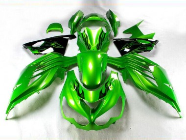 Carene Moto ZX14R ZZR 1400 12-21 - Verde Nero