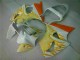 Carene Moto ZX6R 00-02 - Bianco Giallo Fiamma
