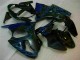 Carene Moto ZX6R 00-02 - Nero con Blu Fiamma Carene Moto ZX6R 00-02 - Nero con Blu Fiamma