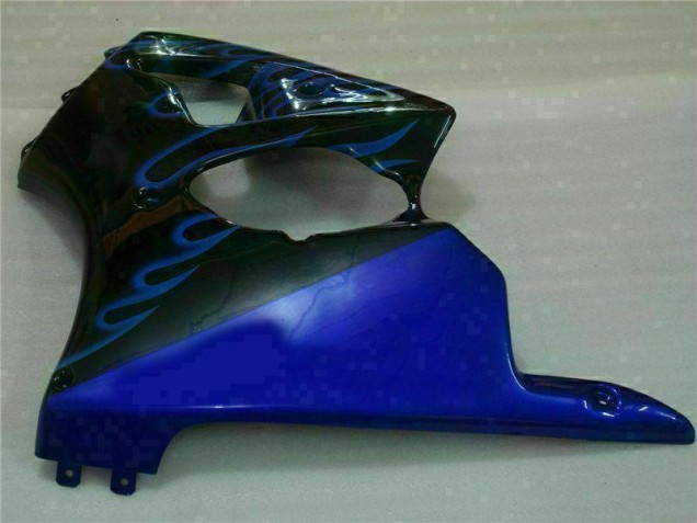 Carene Moto ZX6R 00-02 - Nero con Blu Fiamma Carene Moto ZX6R 00-02 - Nero con Blu Fiamma