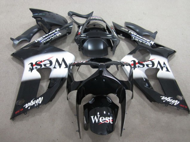 Carene Moto ZX6R 03-04 - Nero West Ninja 636