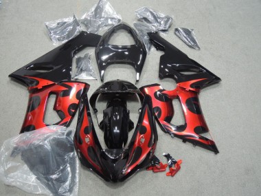 Carene Moto ZX6R 05-06 - Nero Rosso