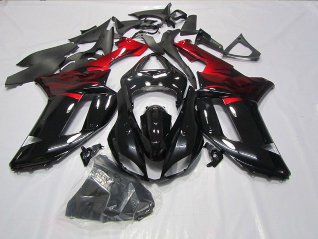 Carene Moto ZX6R 07-08 - Nero Rosso
