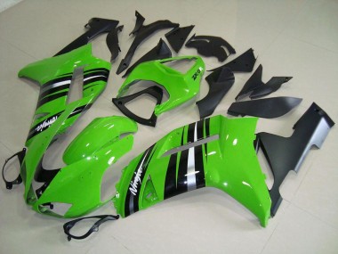 Carene Moto ZX6R 07-08 - Verde & Argento Banda