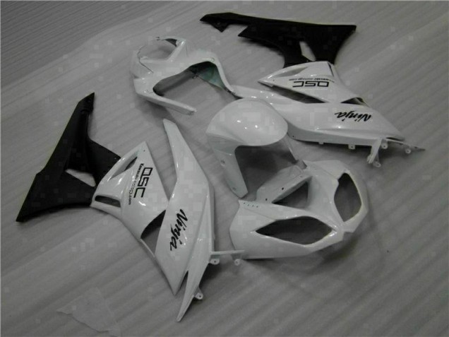 Carene Moto ZX6R 09-12 - Bianco Nero Ninja Carene Moto ZX6R 09-12 - Bianco Nero Ninja
