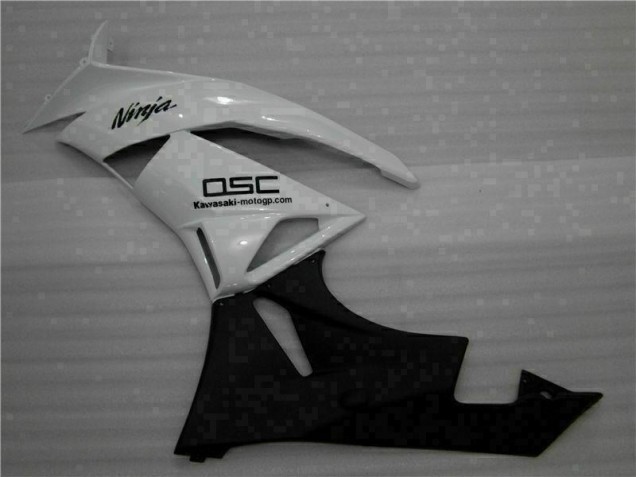 Carene Moto ZX6R 09-12 - Bianco Nero Ninja Carene Moto ZX6R 09-12 - Bianco Nero Ninja