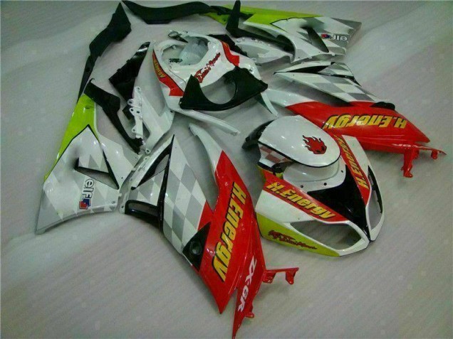 Carene Moto ZX6R 09-12 - Bianco Rosso H. Energy