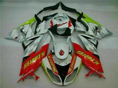 Carene Moto ZX6R 09-12 - Bianco Rosso H. Energy